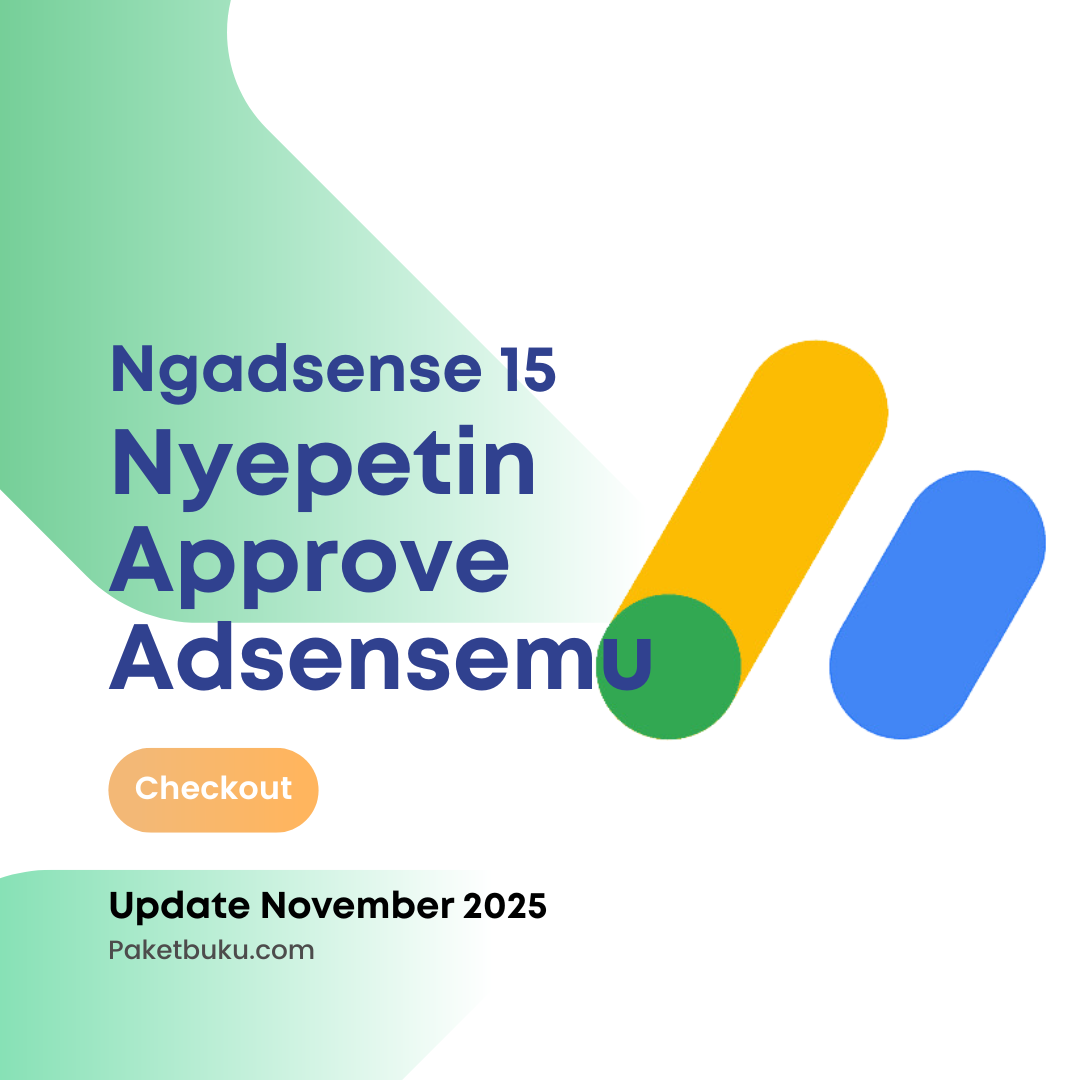 PAKET BUKU NGADSENSE 15 FULL UPDATE + Addon & Video