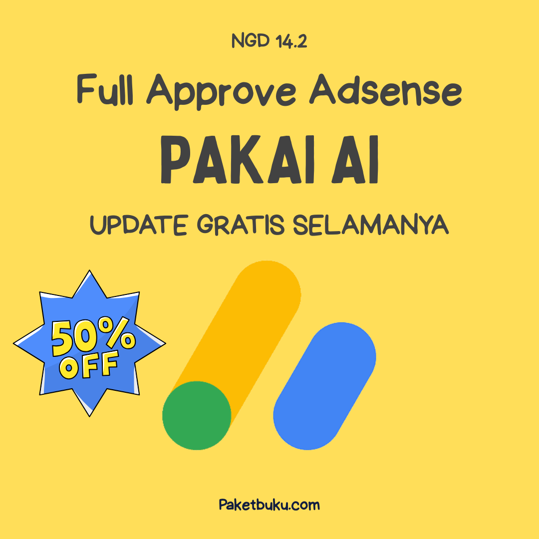 PAKET BUKU NGADSENSE 14.2 FULL UPDATE + Addon & Video